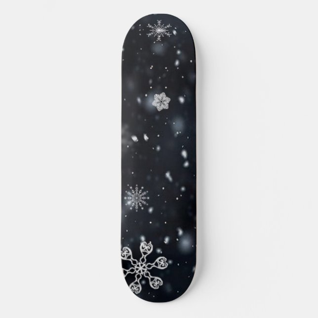 Schneeflocke Skateboard (Vorderseite)