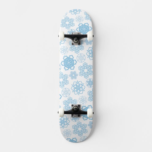 Schneeflocke Skateboard (Vorderseite)