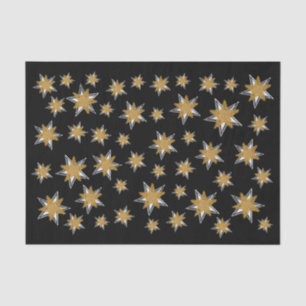 Schneeflocke-Snowflamme Gold Silber Weihnachten Seidenpapier