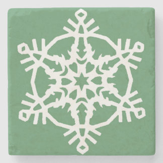 Schneeflocke Steinuntersetzer