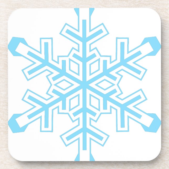 Schneeflocke Untersetzer (Vorderseite)