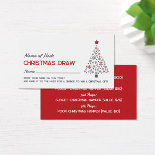 Schneeflocke, Weihnachts-Party Raffle Tickets
