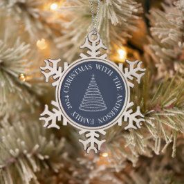 Schneeflocke Weihnachtsbaumschmuck Schneeflocken Zinn-Ornament