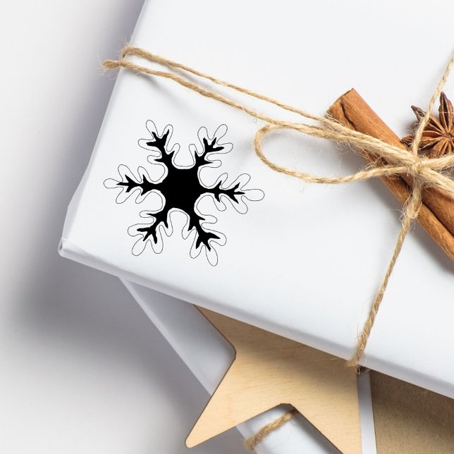 Schneeflocke Weihnachtsfeiertag Gummistempel (Von Creator hochgeladen)