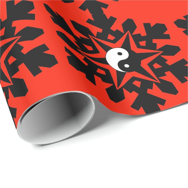 Schneeflocke - Yang Geschenkpapier (Rolleneckpunkt)