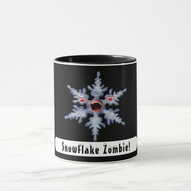 Schneeflocke Zombie! Tasse (Zentrum)