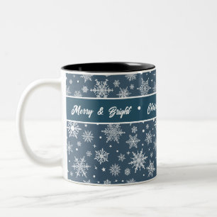 Schneeflocke Zweifarbige Tasse