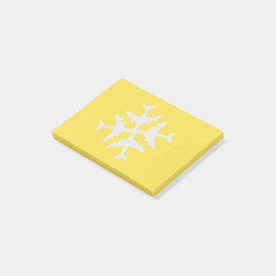 Schneeflockeanmerkungen Post-it Klebezettel