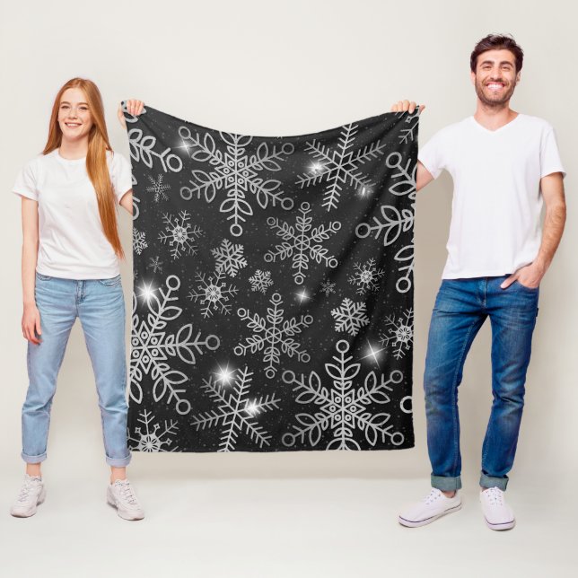 Schneeflocken 8 fleecedecke (Beispiel)