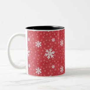 Schneeflocken am Heiligabend Einladung Napkins Tis Zweifarbige Tasse