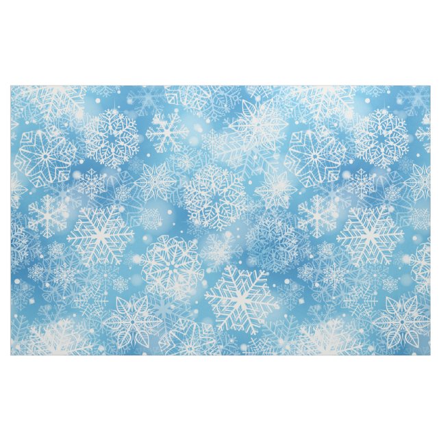 Schneeflocken auf blau stoff (Fat Quarter (45,7 x 55,9 cm))