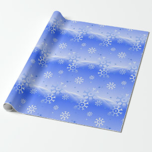 Schneeflocken auf den Hügeln Geschenkpapier
