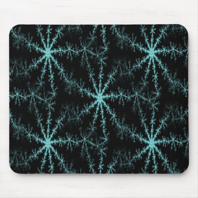 Schneeflocken auf der Windschutzscheibe.. Mousepad (Vorne)