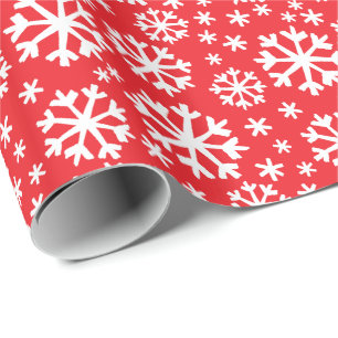 Schneeflocken auf JEDEM FARBEN Weihnachtsgeschenk Geschenkpapier