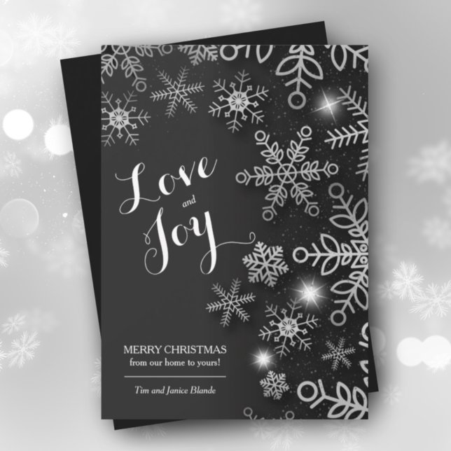 Schneeflocken auf Schwarzen Weihnachten Non-Foto (Von Creator hochgeladen)