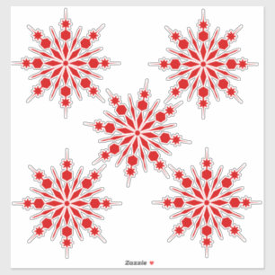 Schneeflocken Aufkleber