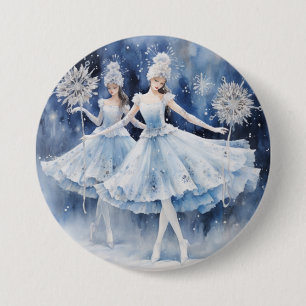 Schneeflocken aus dem Nussknacker-Ballett Button