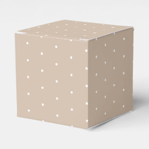 Schneeflocken aus weißem Schnee, winzige Polka-Pu Geschenkschachtel