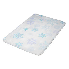 Schneeflocken Badematte