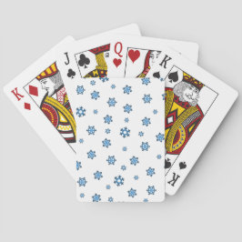 Schneeflocken (blau und schwarz) spielkarten