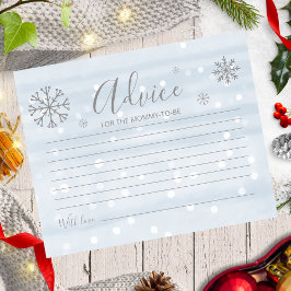 Schneeflocken Budget Baby Boy Duschberatung Karten