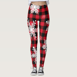Schneeflocken & Buffalo Kariert: Wintergarten Leggings