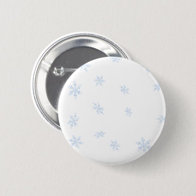 Schneeflocken Button (Vorne & Hinten)