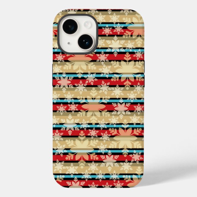 Schneeflocken Case-Mate iPhone 14 Hülle (Rückseite)