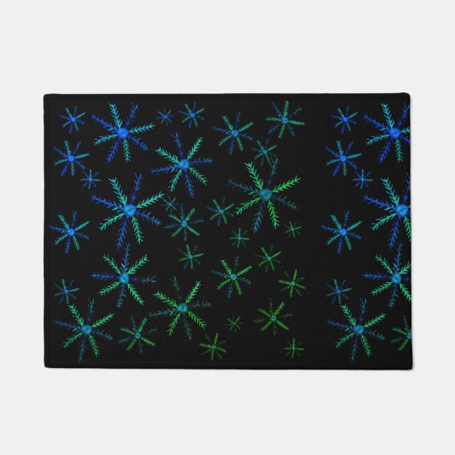 Schneeflocken Door Mat Fußmatte (Vorderseite)