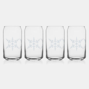 Schneeflocken Dosenglas