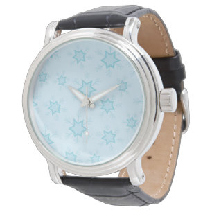 Schneeflocken, Eisblau, Eisschneeflocken, Schnee Armbanduhr