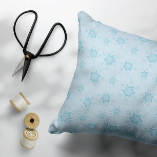 Schneeflocken, Eisblau, Eisschneeflocken, Schnee Dekokissen