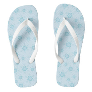 Schneeflocken, Eisblau, Eisschneeflocken, Schnee Flip Flops