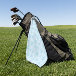 Schneeflocken, Eisblau, Eisschneeflocken, Schnee Golfhandtuch