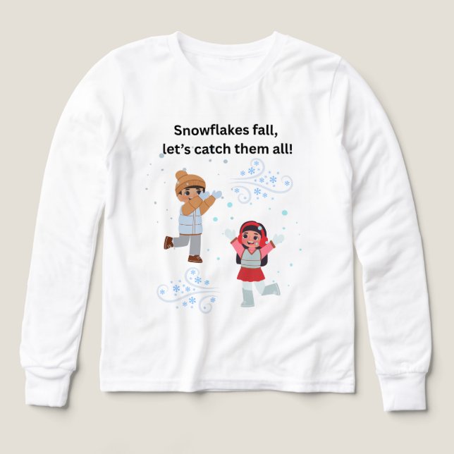 Schneeflocken fallen (Design Vorderseite)