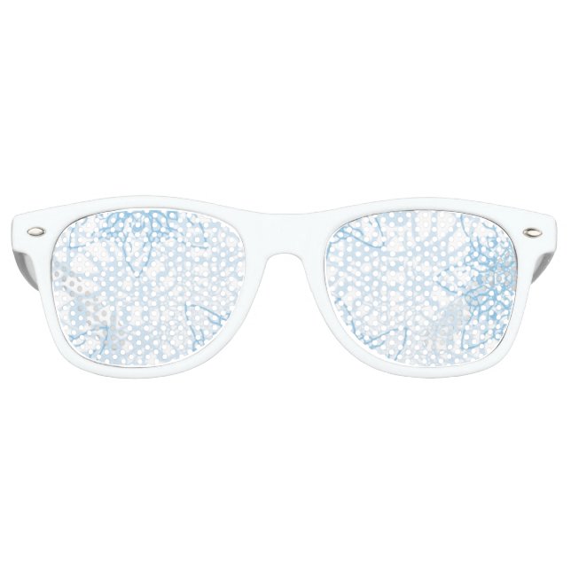 Schneeflocken fallen partybrille (Vorderseite)
