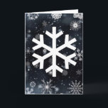 Schneeflocken Feiertagskarte<br><div class="desc">Eine andere schöne Schneeflockegrußkarte von SnowDays,  entworfen von Ihnen!</div>