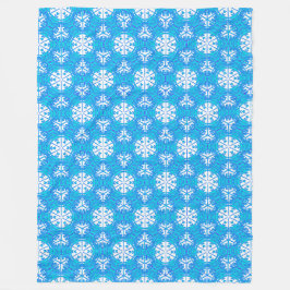 Schneeflocken fern von der Fleece-Decke Fleecedecke