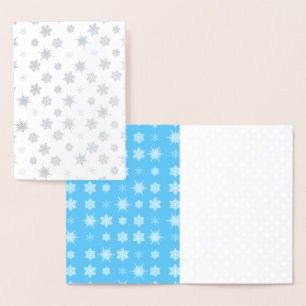 Schneeflocken Folienkarte