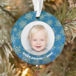 Schneeflocken-Foto Acrylic Ornament