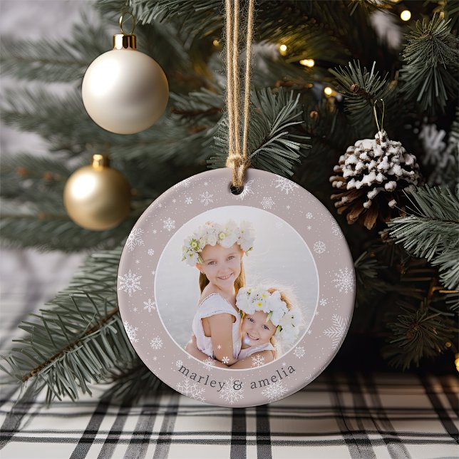 Schneeflocken | FOTO Keramik Ornament (Von Creator hochgeladen)