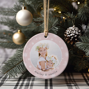 Schneeflocken   FOTO Keramik Ornament