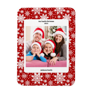 Schneeflocken-Foto Magnet
