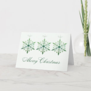 Schneeflocken Frohe Weihnachtskarte Karte