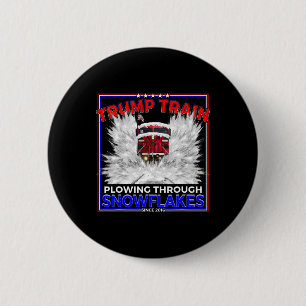 Schneeflocken für Präsident Trump! Maga Trump Zug  Button
