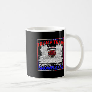 Schneeflocken für Präsident Trump! Maga Trump Zug  Kaffeetasse