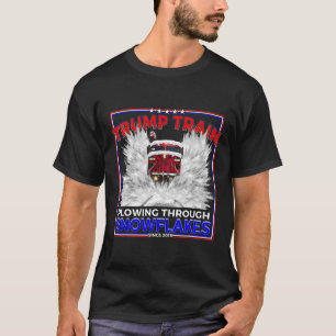 Schneeflocken für Präsident Trump! Maga Trump Zug T-Shirt