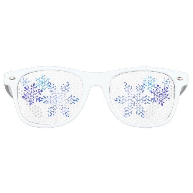 Schneeflocken Gastgeschenk Sonnenbrille (Vorderseite)