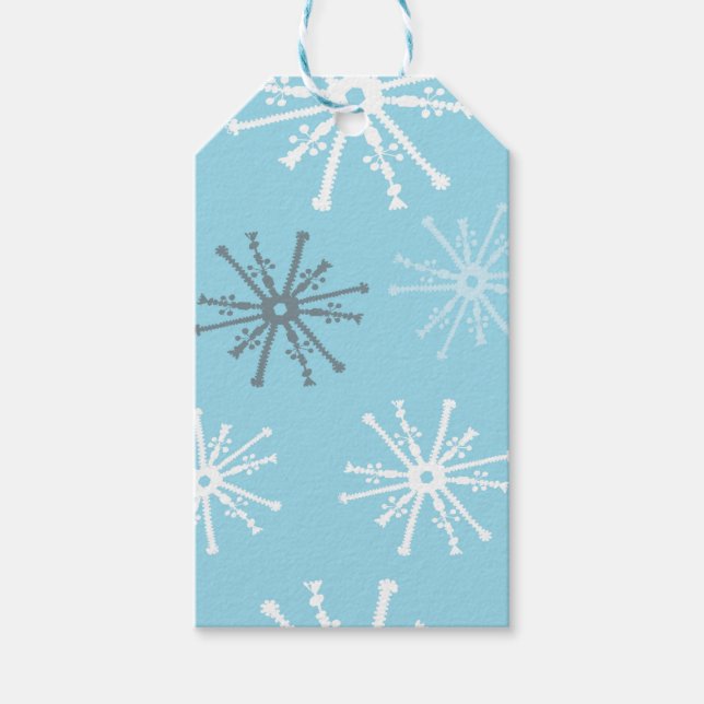 Schneeflocken, gefroren geschenkanhänger (Vorderseite)