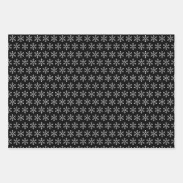 Schneeflocken, gepolstert, Wrapping Paper Sheets Geschenkpapier Set